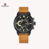 NAVIFORCE 9068 B/ Y/ BN ناوی قورس 9068 چرمی