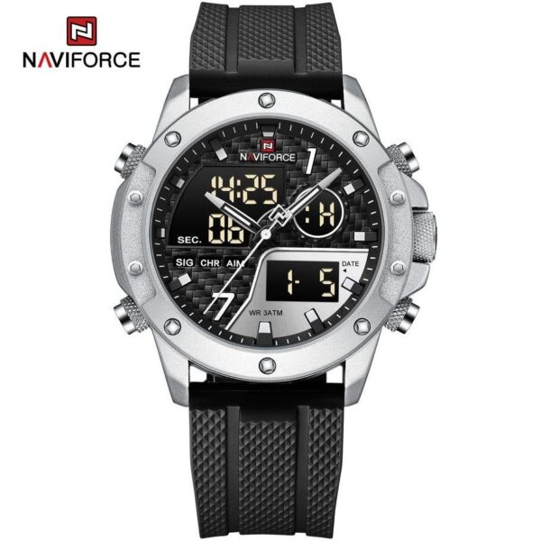 NAVIFORCE NF9221 S/B/B ناوی فورس دوزمانه  سیلیکونی