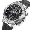 NAVIFORCE 9219 S/W/B ناوی فورس دوزمانه سیلیکونی - Image 3